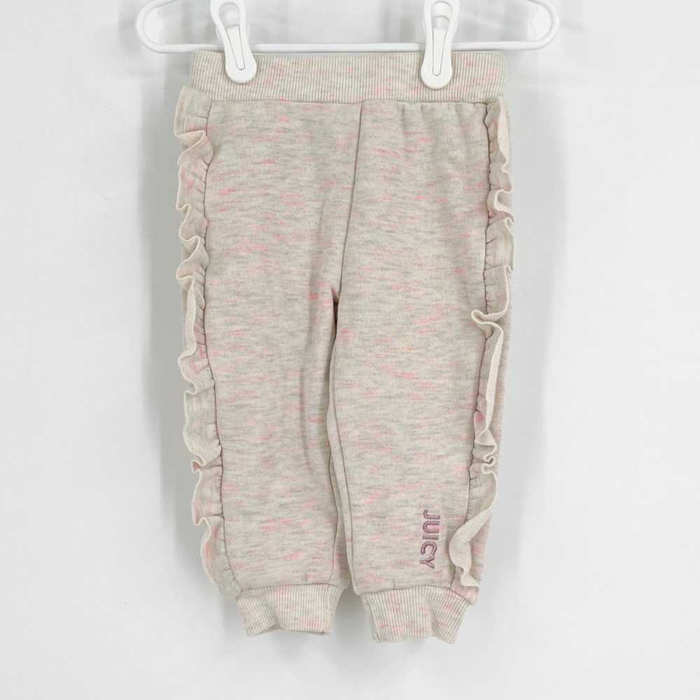 Juicy Couture Baby Jogger Sweatpants with Ruffles Baby Size 12 Months